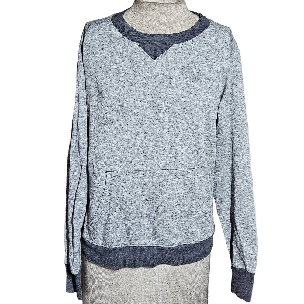 Grey Casual Crew Neck Sweatshirt Size XS